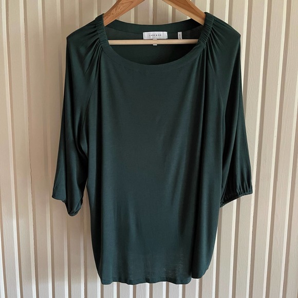 SALE!!⏱ Lark & Ro Forest Green 3/4 Sleeve Top XXL NWT - Picture 4 of 5